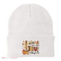 Pumpkin Spice Jesus Christ Funny Fall Thanksgiving Christian Beanie thumb 0