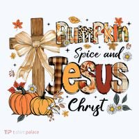 Pumpkin Spice Jesus Christ Funny Fall Thanksgiving Christian Women's Hoodie thumb 2