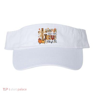 Pumpkin Spice Jesus Christ Funny Fall Thanksgiving Christian Visor