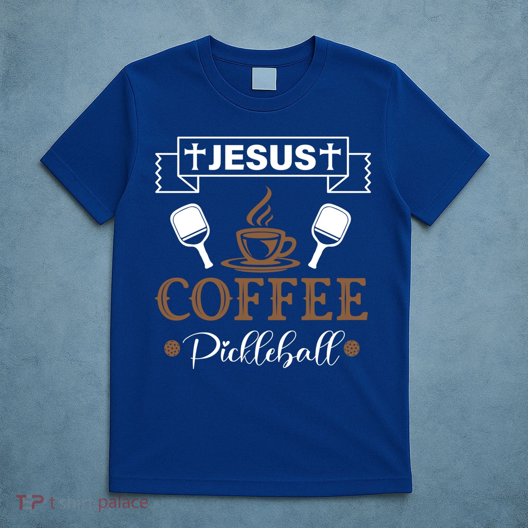 Pickleball Sports Jesus Coffee Pickleball Gift T-Shirt