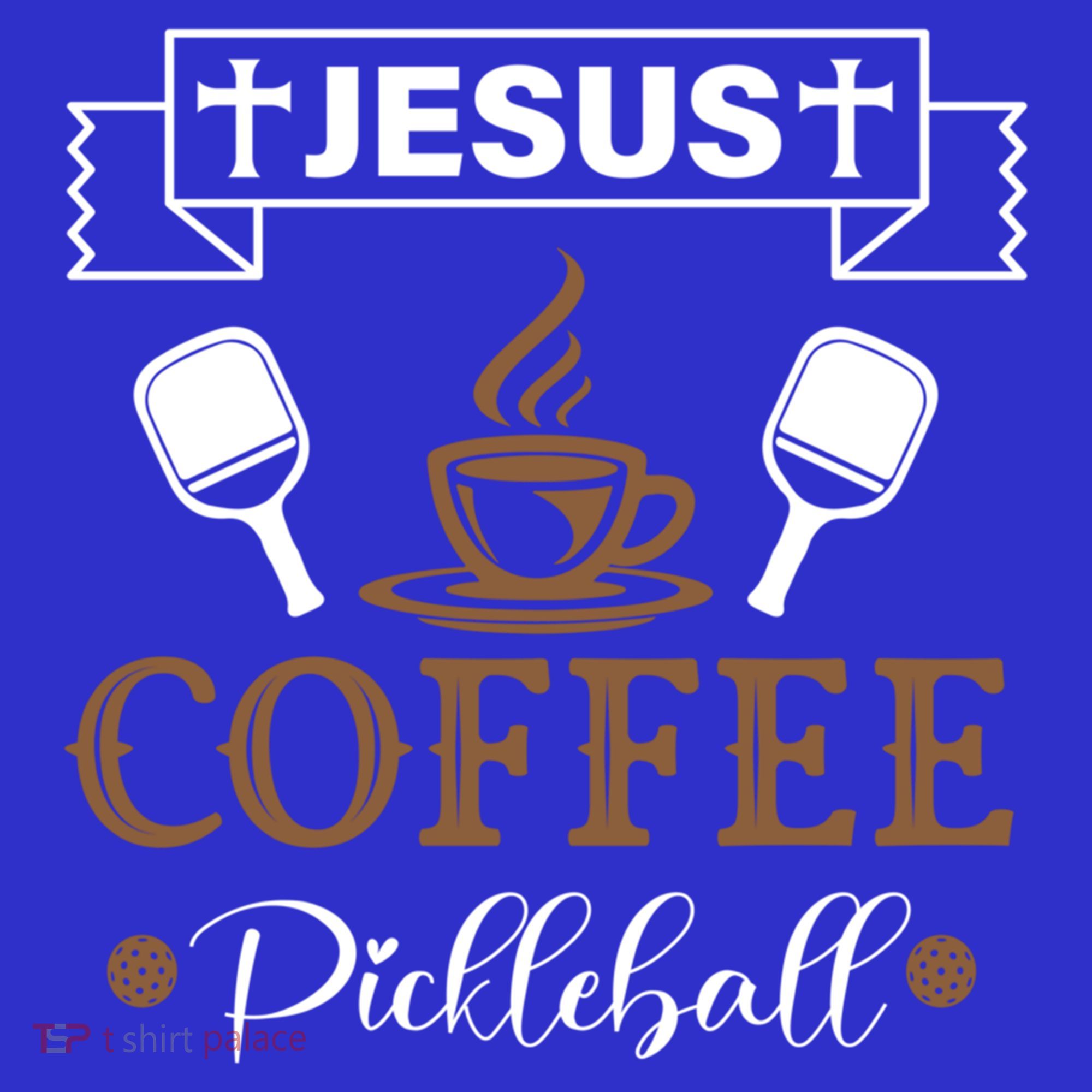 Pickleball Sports Jesus Coffee Pickleball Gift Toddler Hoodie