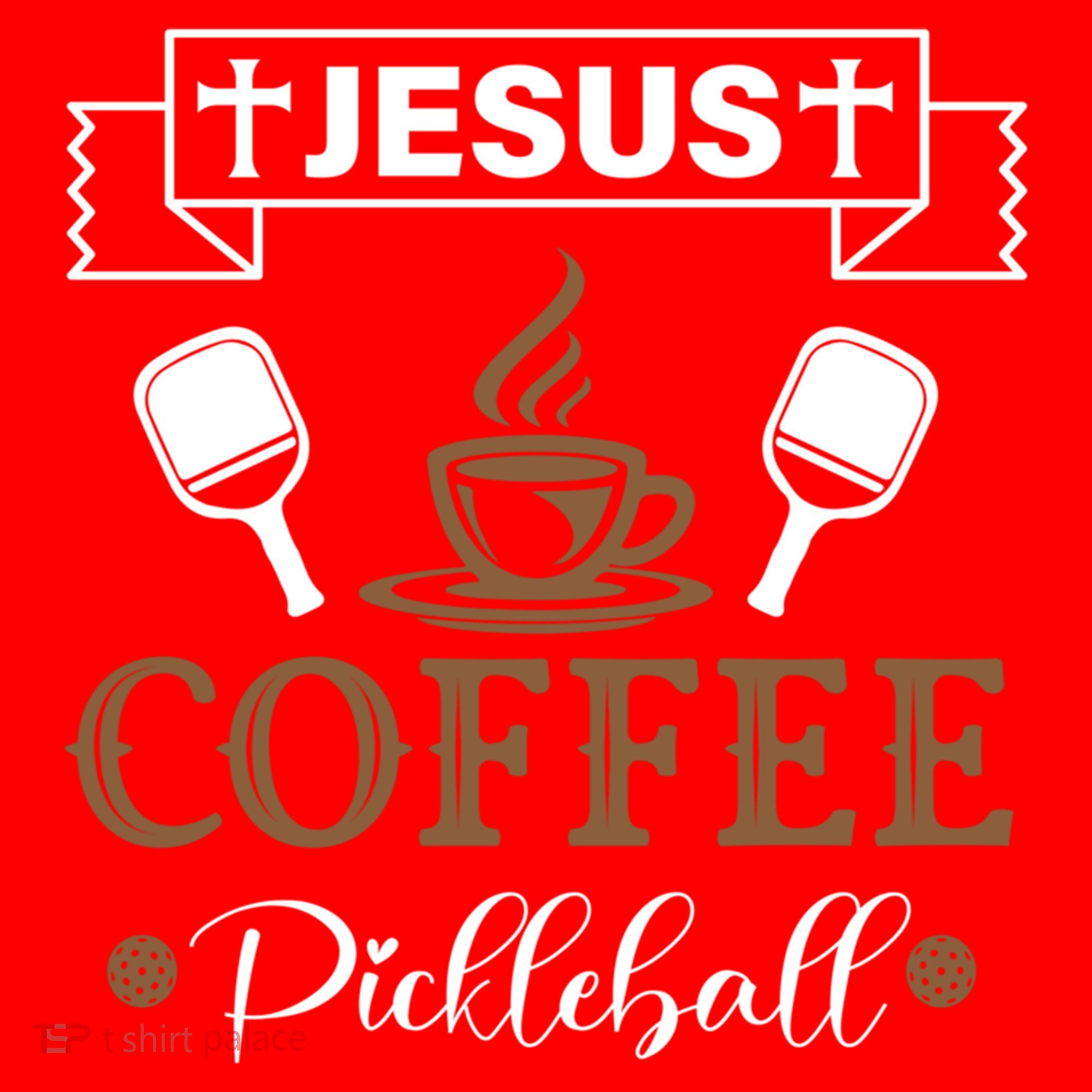 Pickleball Sports Jesus Coffee Pickleball Gift Santa Hat