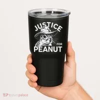 Peanut Squirrel Justice For Peanut Tumbler thumb 2