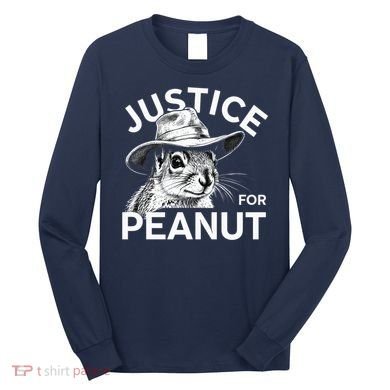 Peanut Squirrel Justice For Peanut Long Sleeve Shirt