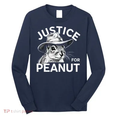 Peanut Squirrel Justice For Peanut Long Sleeve Shirt
