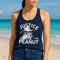 Peanut Squirrel Justice For Peanut Women's Tank Top thumb 2