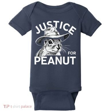 Peanut Squirrel Justice For Peanut Baby Bodysuit