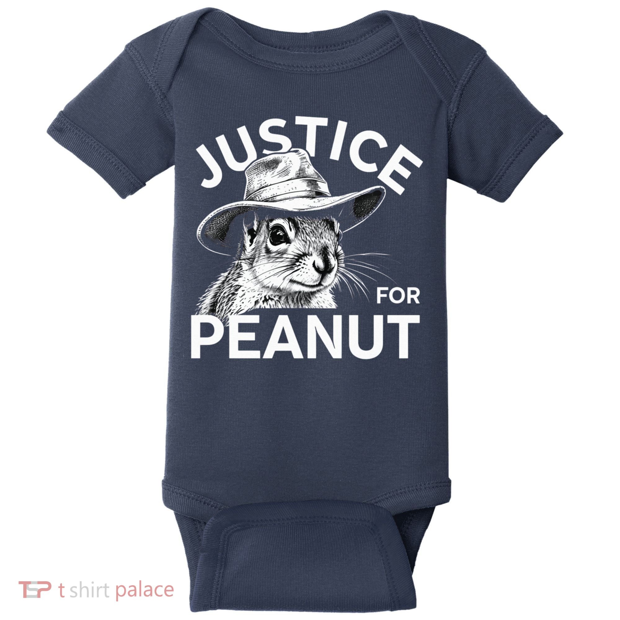 Peanut Squirrel Justice For Peanut Baby Bodysuit