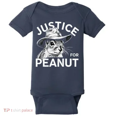 Peanut Squirrel Justice For Peanut Baby Bodysuit