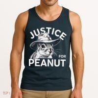 Peanut Squirrel Justice For Peanut Tank Top thumb 3
