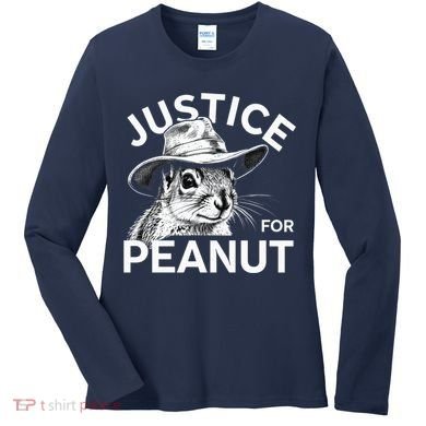 Peanut Squirrel Justice For Peanut Women's Long Sleeve Shirt