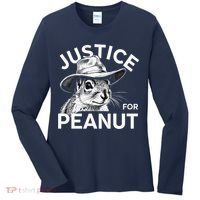 Peanut Squirrel Justice For Peanut Women's Long Sleeve Shirt thumb 0