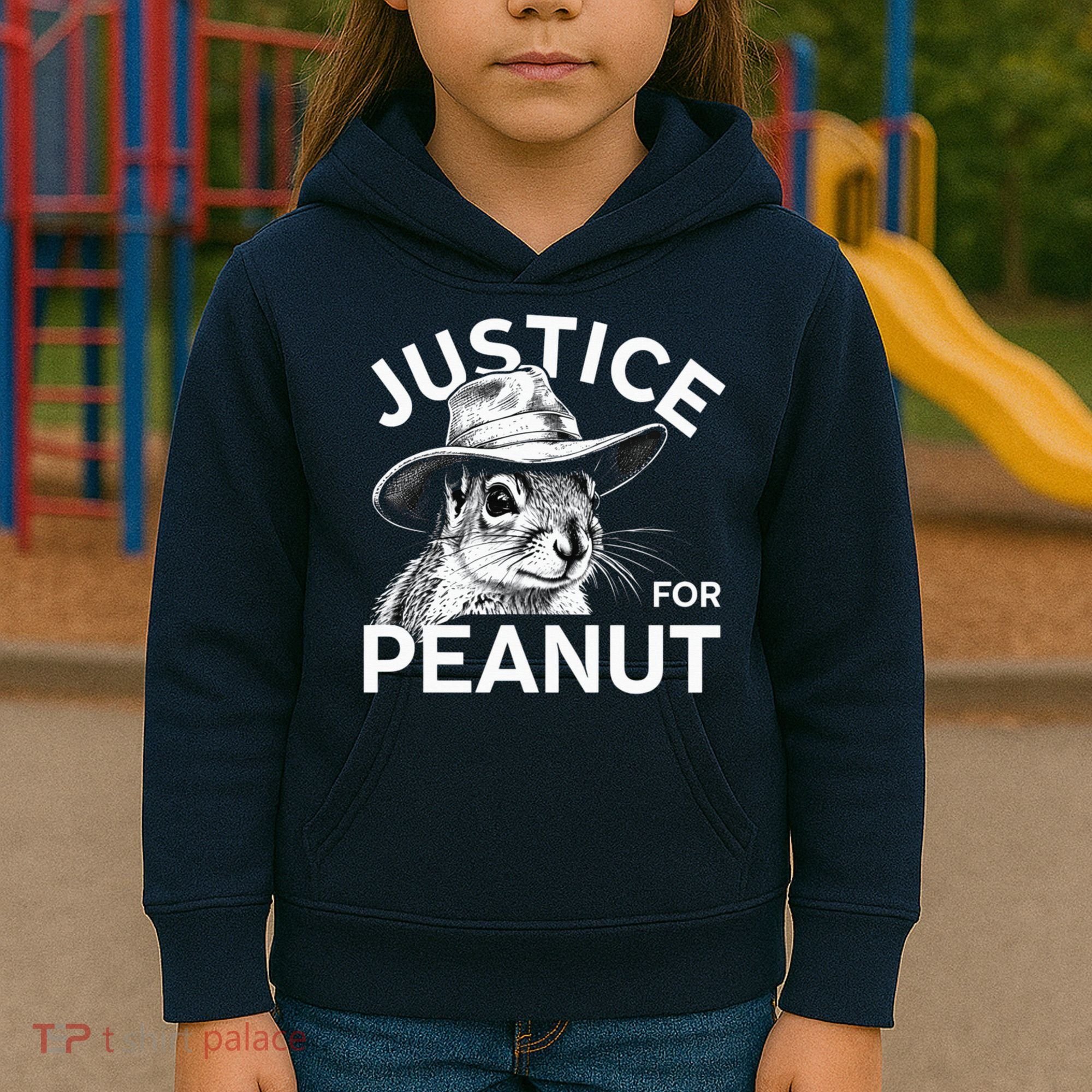 Peanut Squirrel Justice For Peanut Kids Hoodie