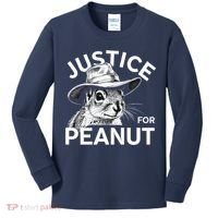 Peanut Squirrel Justice For Peanut Kids Long Sleeve Shirt thumb 0