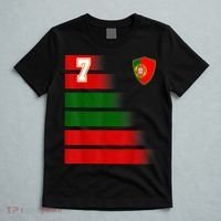 Portugal Soccer Jersey Flag Retro 7 Portuguese Football T-Shirt thumb 5