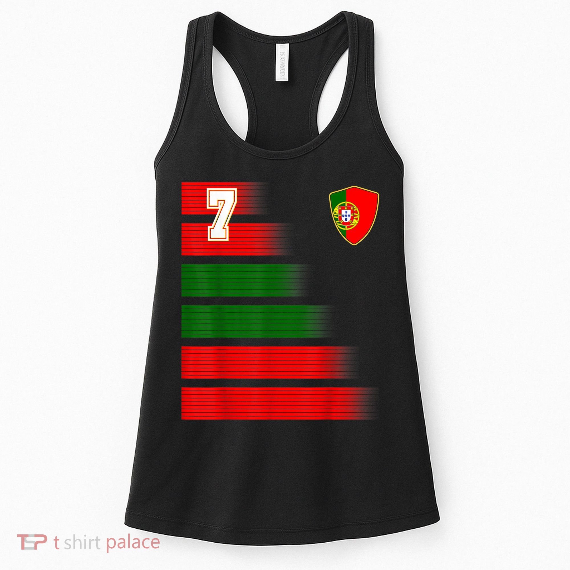 Portugal Soccer Jersey Flag Retro 7 Portuguese Football Women's Tank Top