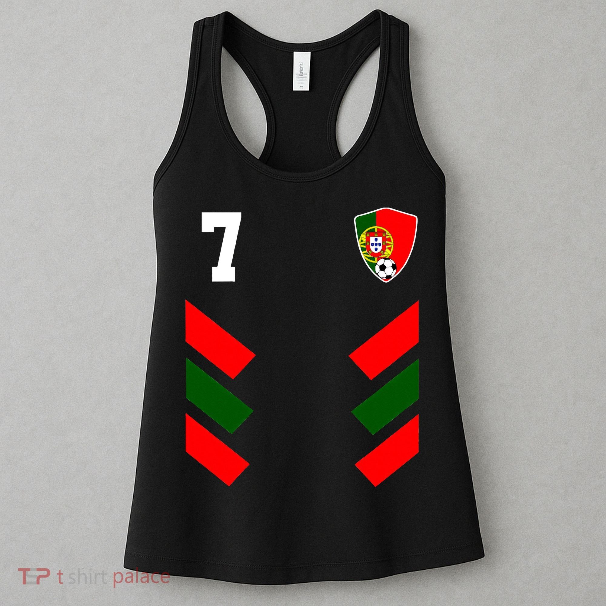 Portugal Soccer Jersey Portuguese Football Flag Women's Tank Top