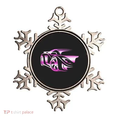 Pink Stylized JDM Drifting Car Design Ornament