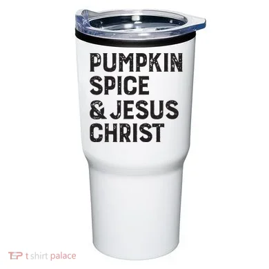 Pumpkin Spice Jesus Christ Tumbler
