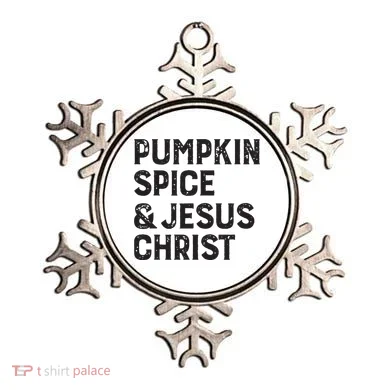 Pumpkin Spice Jesus Christ Ornament