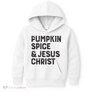 Pumpkin Spice Jesus Christ Kids Hoodie