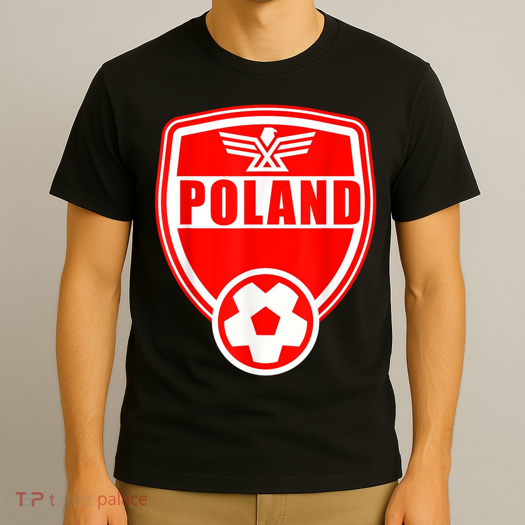 Poland Soccer Jersey Gift Poland Football Fans   T-Shirt