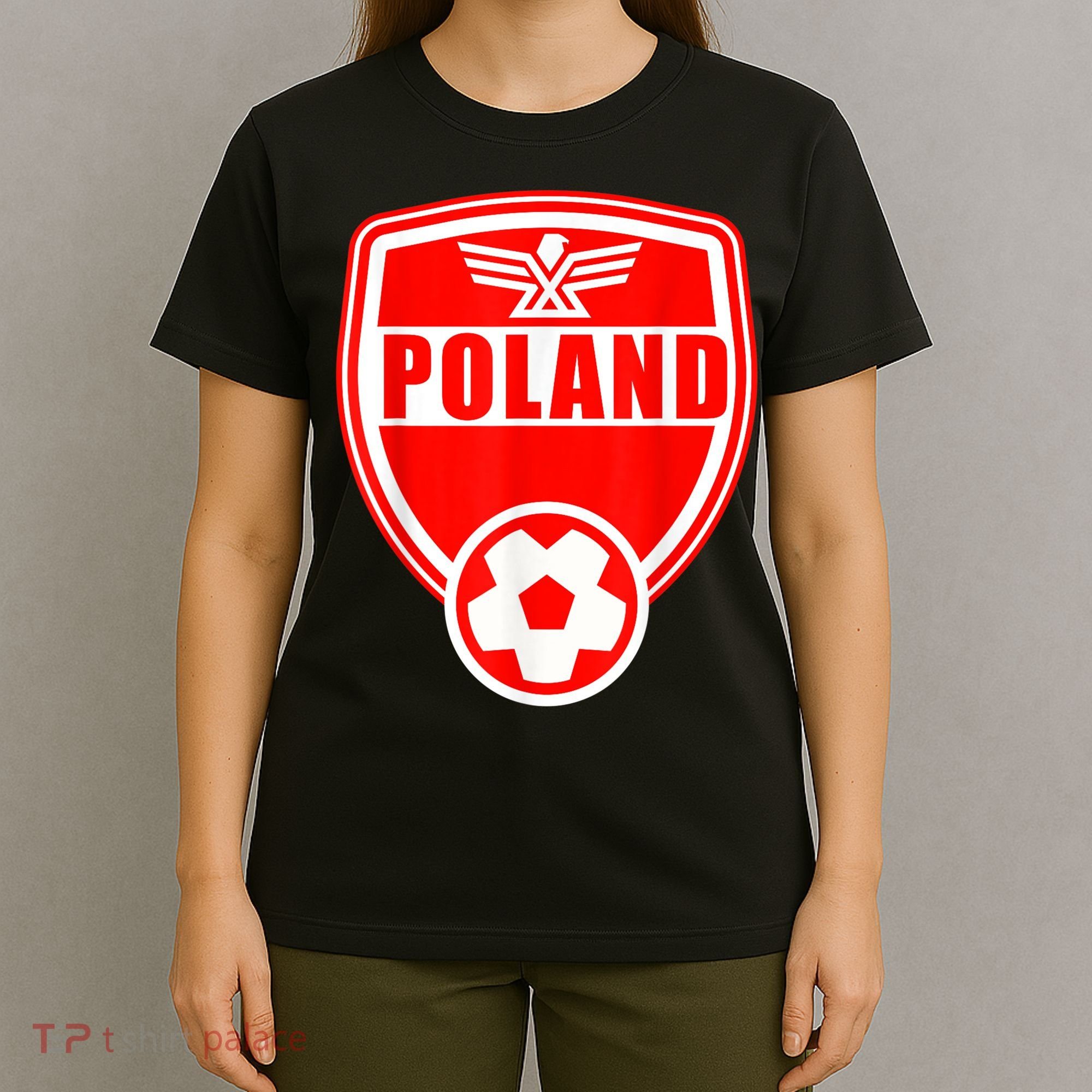 Poland Soccer Jersey Gift Poland Football Fans   T-Shirt