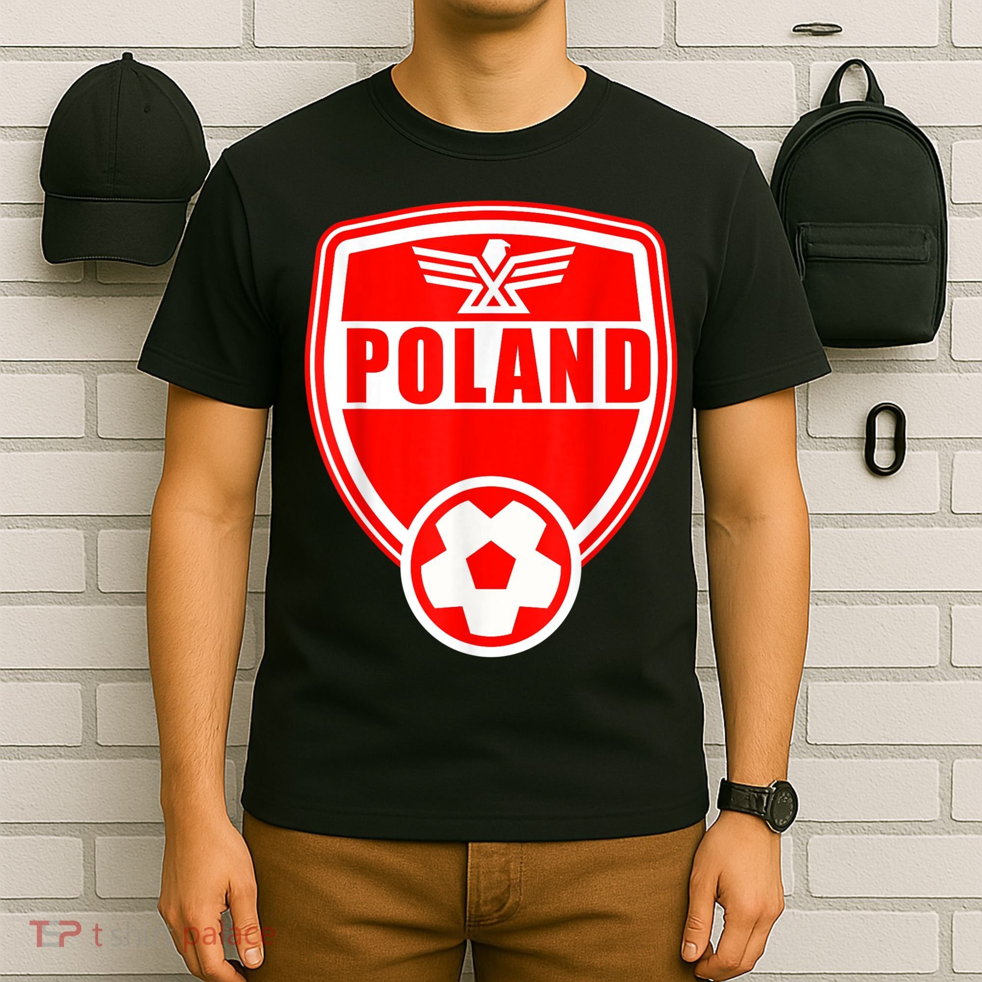 Poland Soccer Jersey Gift Poland Football Fans   T-Shirt