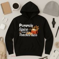 Pumpkin Spice Keeps This Teacher Nice Hoodie thumb 3