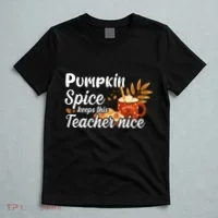 Pumpkin Spice Keeps This Teacher Nice T-Shirt thumb 5