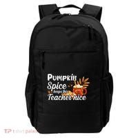 Pumpkin Spice Keeps This Teacher Nice Backpack thumb 0