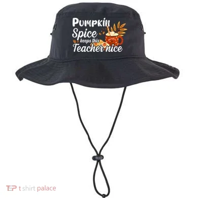 Pumpkin Spice Keeps This Teacher Nice Bucket Hat