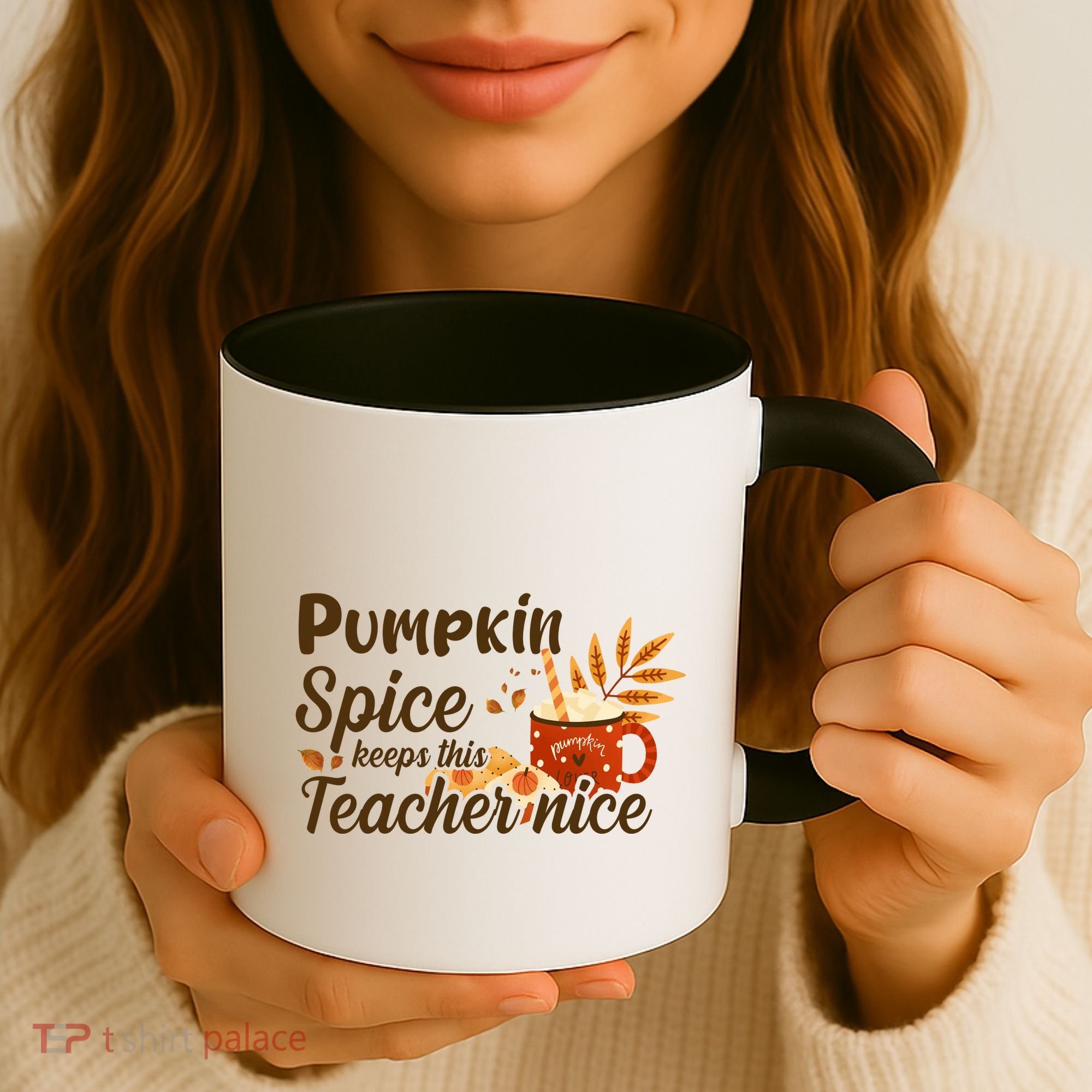 Pumpkin Spice Keeps This Teacher Nice Coffee Mug