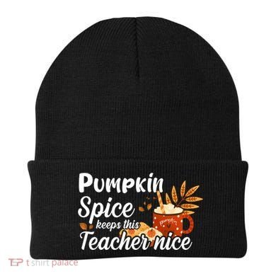 Pumpkin Spice Keeps This Teacher Nice Beanie