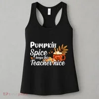 Pumpkin Spice Keeps This Teacher Nice Women's Tank Top thumb 3