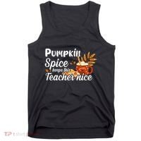 Pumpkin Spice Keeps This Teacher Nice Tank Top thumb 0