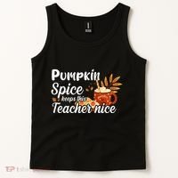 Pumpkin Spice Keeps This Teacher Nice Tank Top thumb 2