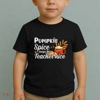 Pumpkin Spice Keeps This Teacher Nice Toddler T-Shirt thumb 2