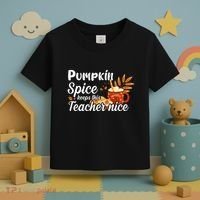 Pumpkin Spice Keeps This Teacher Nice Toddler T-Shirt thumb 3