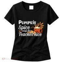 Pumpkin Spice Keeps This Teacher Nice Women's T-Shirt thumb 0
