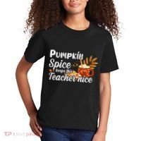 Pumpkin Spice Keeps This Teacher Nice Kids T-Shirt thumb 2