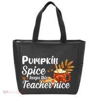 Pumpkin Spice Keeps This Teacher Nice Tote Bag thumb 0