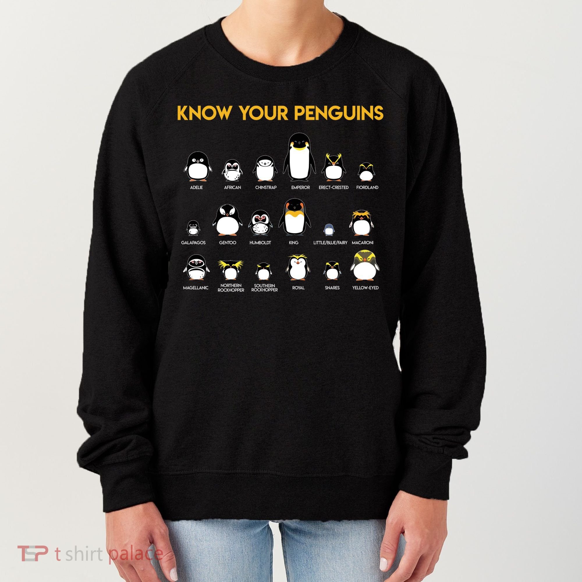 Penguin Species Know Your Penguins Gift Women's Sweatshirt