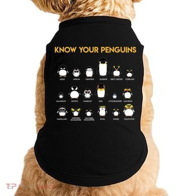 Penguin Species Know Your Penguins Gift Doggie Tank