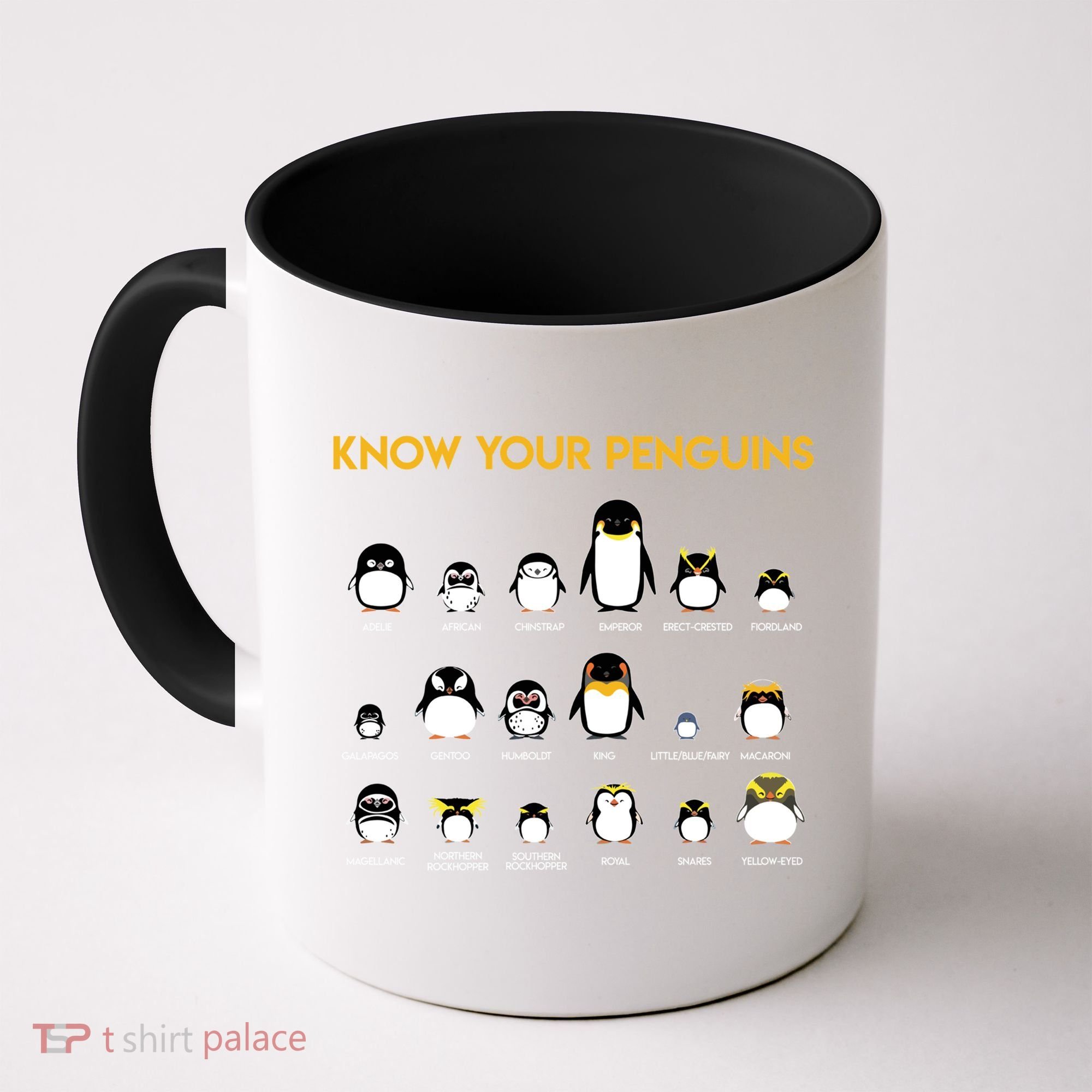 Penguin Species Know Your Penguins Gift Coffee Mug