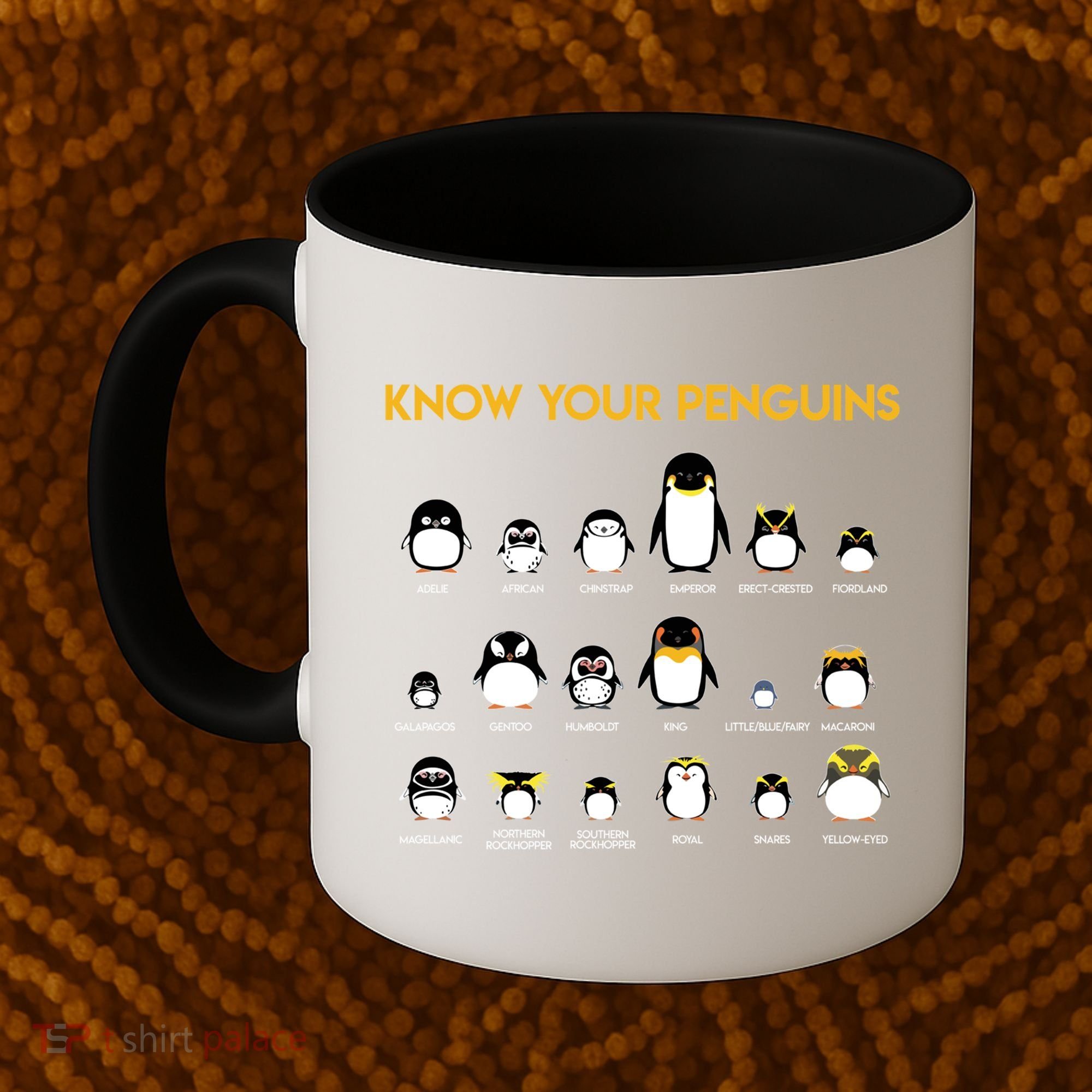 Penguin Species Know Your Penguins Gift Coffee Mug