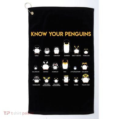 Penguin Species Know Your Penguins Gift Golf Towel