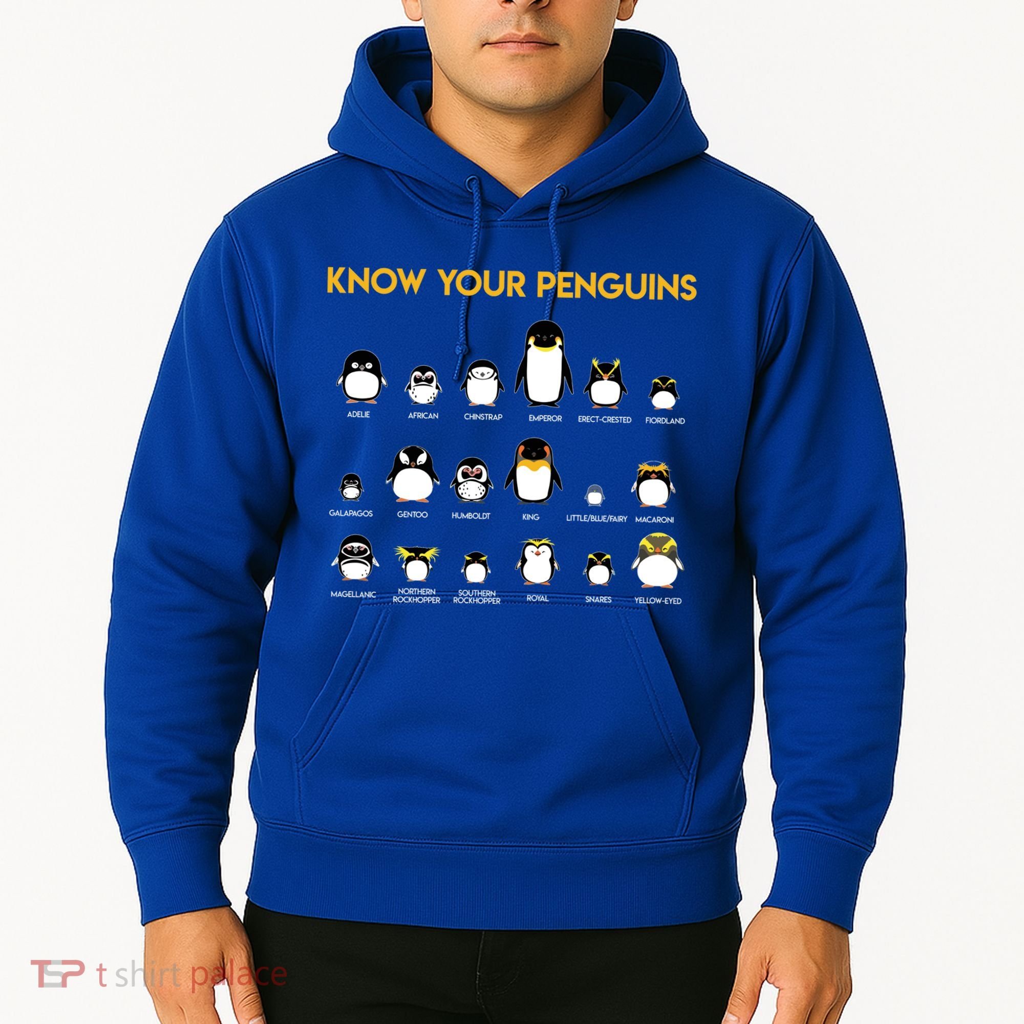 Penguin Species Know Your Penguins Gift Hoodie