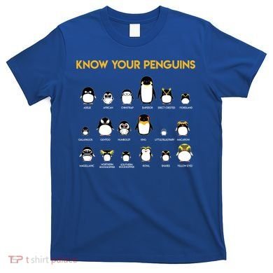 Penguin Species Know Your Penguins Gift T-Shirt