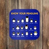 Penguin Species Know Your Penguins Gift Coaster thumb 0